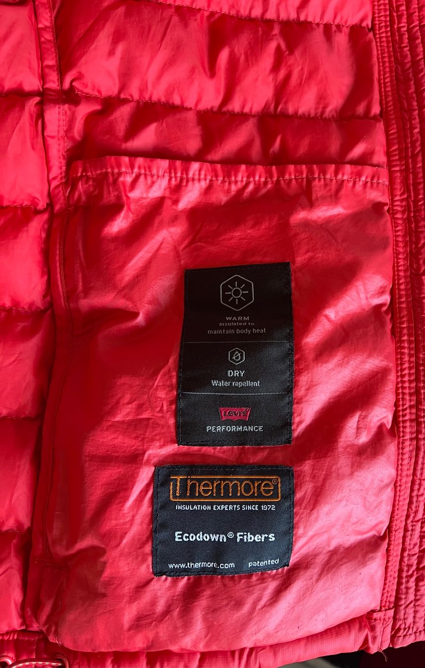 Levi's Giacche: Doudoune Levi's rouge, taille M, comme neuve – Usato da Chézard-St-Martin venduto da Cheyenne_75 3