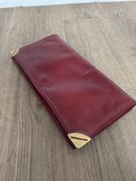 Vintage Clutch Leder Astor Bags weinrot