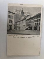 Alte Ansichtskarte Post und Telegraph Glarus  Knobel