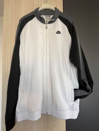 Nike Trainingsjacke Sportjacke Weiss/Grau, Top Zustand!