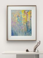 Impressionism art for sale, Acryl on canvas Board,  38x46 cm
