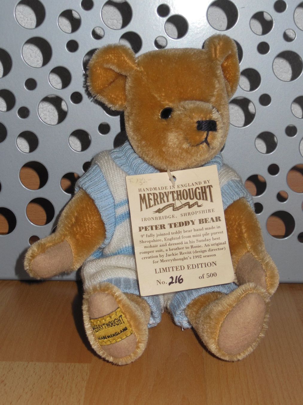 Giocattoli: PETER TEDDY BEAR von Merrythought – Nuovo (secondo la descrizione) da Liesberg venduto da Ragged