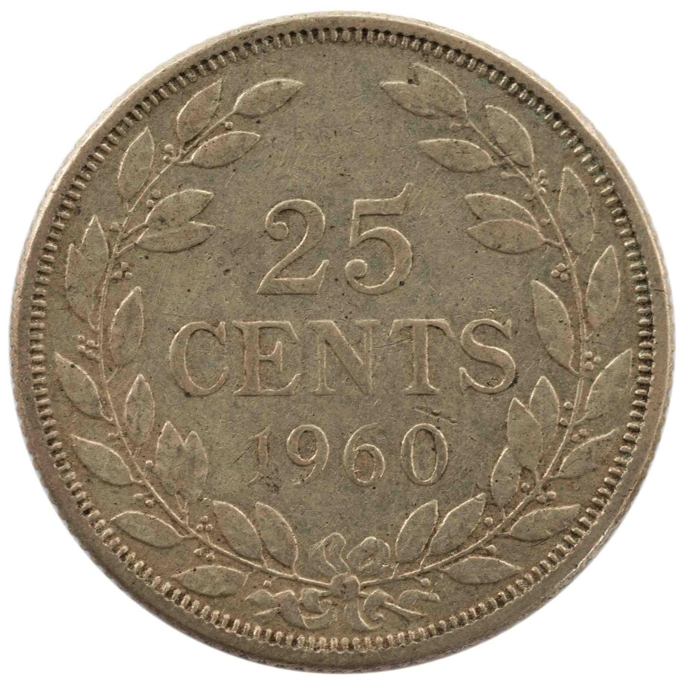 Tutti le monete: Liberia 25 Cents 1960 Silber – Usato da Rotkreuz venduto da Swiss-Coins 1