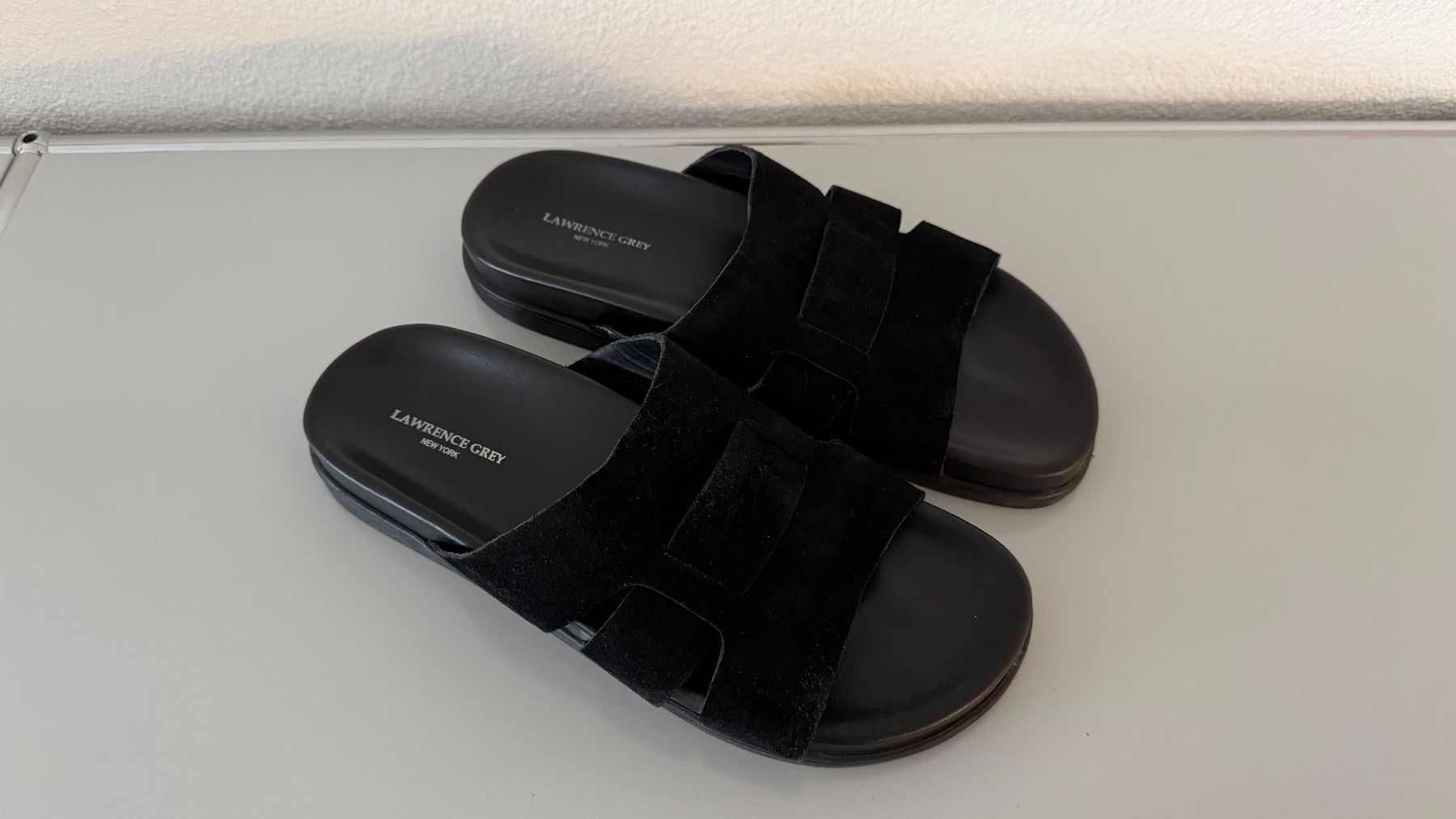 Scarpe da uomo: Lawrence Grey Sandalen schwarz, Grösse 43 – Usato da Winterthur venduto da Louvre91