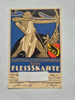 Kantonaler Schützenverein Bern Fleisskarte Vintage Sammle...