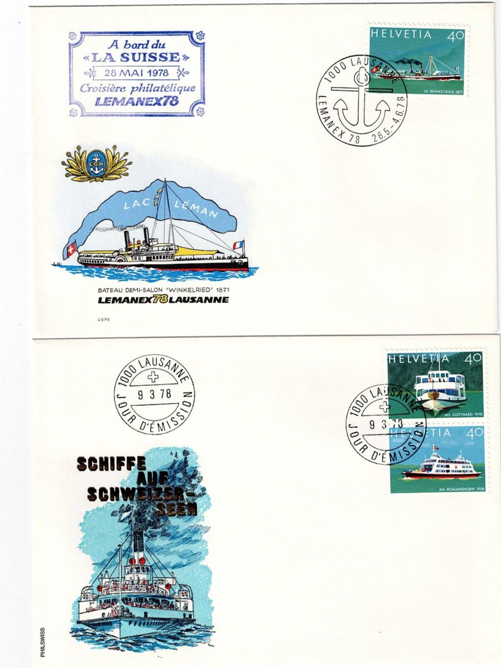 Alle Briefmarken: Schweiz, Lemanx 1978, 14 verschiedene Couverts – Gebraucht aus Hinteregg von McCharly01 6