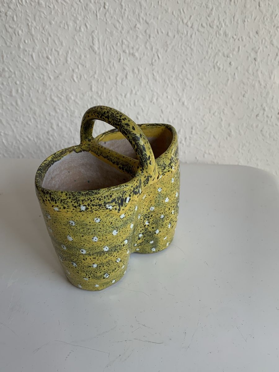 Vasi & Recipienti: André Freymond pièce unique, vase bicéphale  – Usato da Lausanne venduto da Nugget.Vintage 3