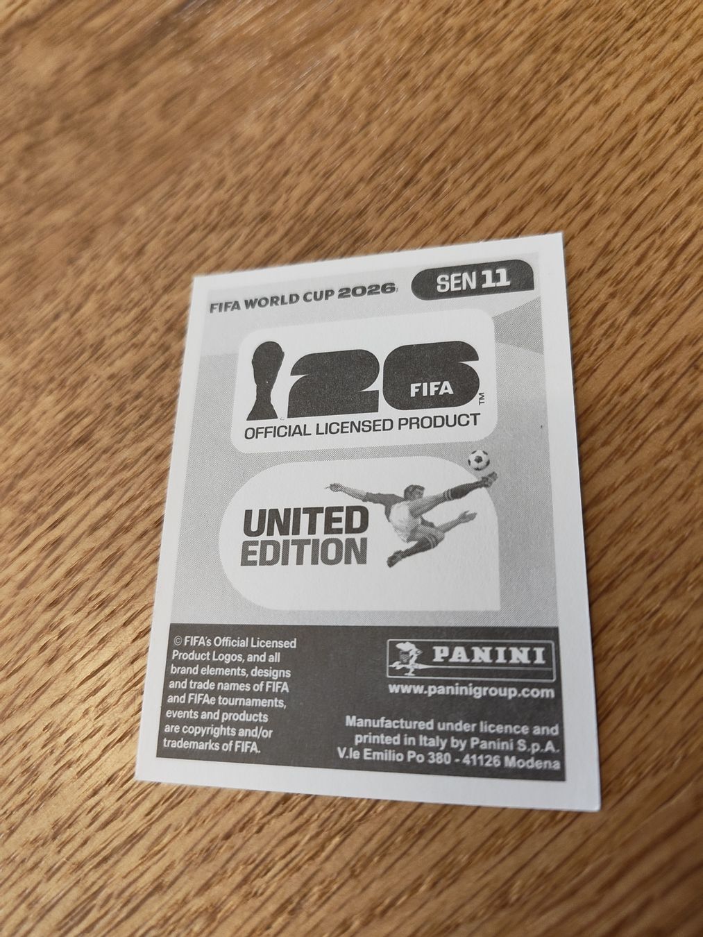 Panini Carte collezionabili: Panini Wm 2026 Sen 11 – Nuovo (secondo la descrizione) da Lieli venduto da Maholo 1