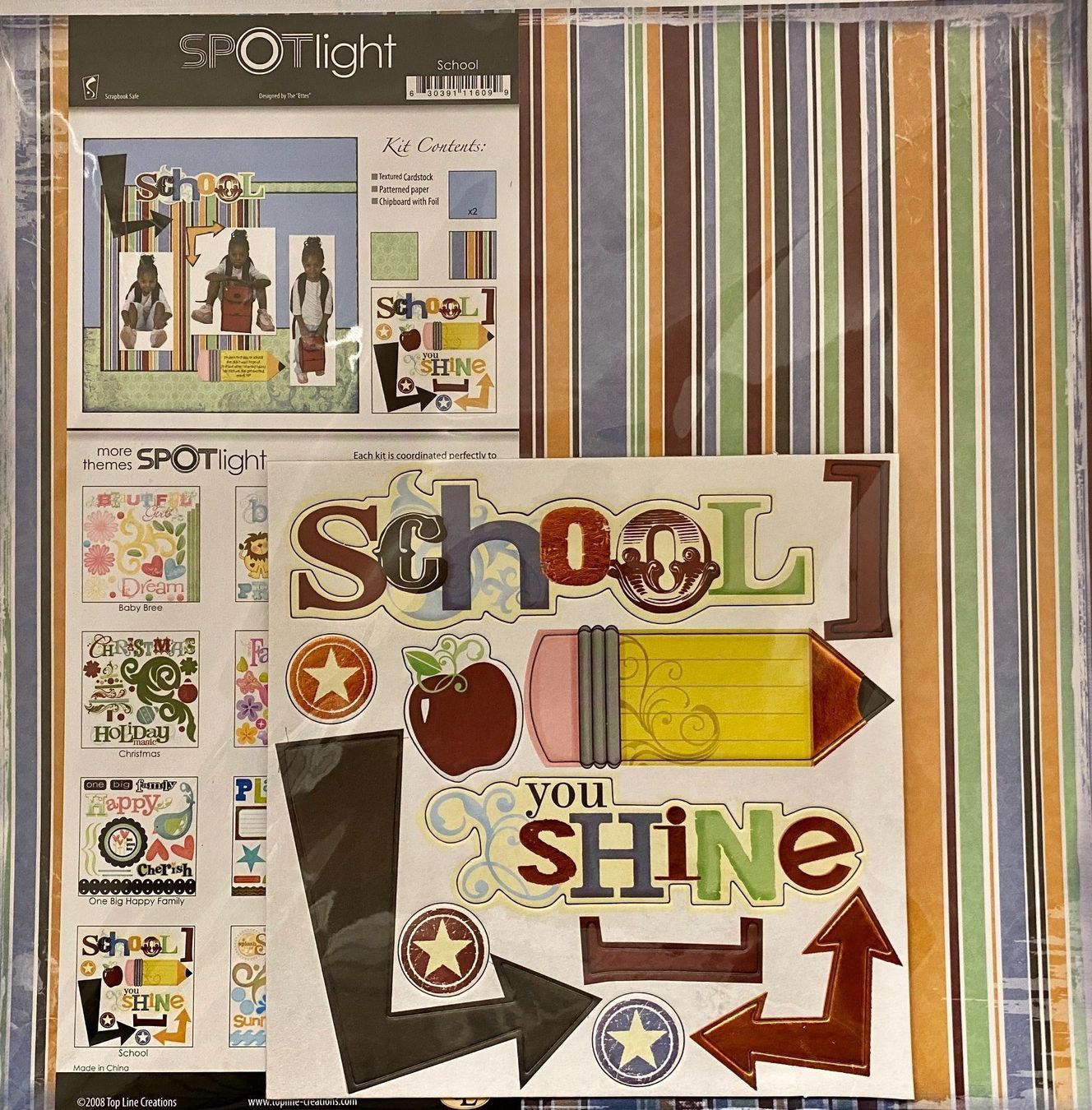 Sonstiges zum Basteln & Handarbeiten: Scrapbook Paper Kit Mit Chipboard-School – Neu und originalverpackt aus Wichtrach von Mona1994
