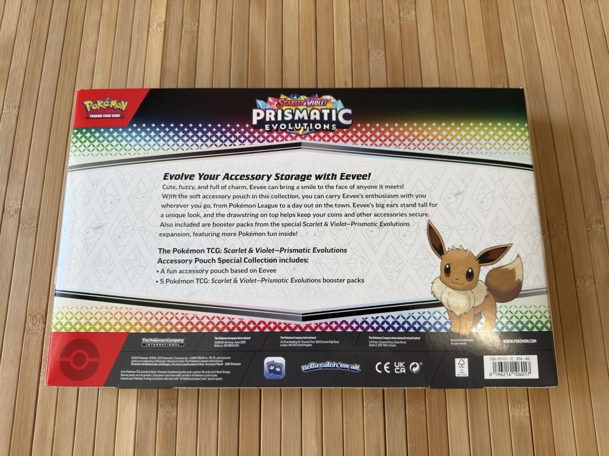 Pokémon Carte collezionabili: Pokémon Prismatic Evolutions accessory pouch sealed (EN) – Nuovo e nell'imballaggio originale da Zürich venduto da GengarDelivery 1
