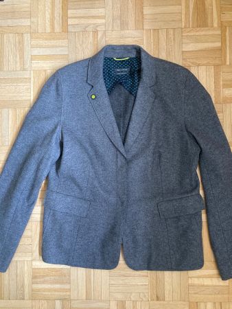 MARC O POLO Blazer grau 44 42 neu Druckknopf buntes Futter