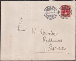 1917, schöner Brief mit J9 (Tessinerin) von KERNS (OBWALDEN)