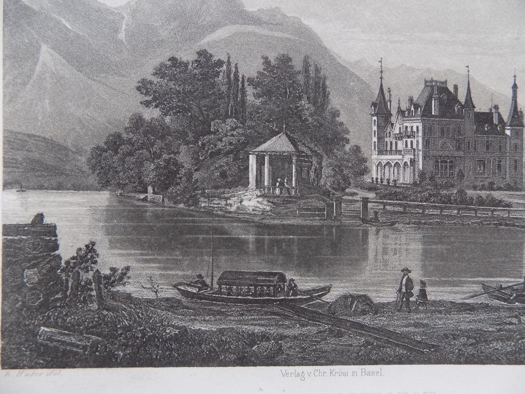 Stiche: Château de Schadau Schloss Thun – Gebraucht aus Risch von Rischli15 7