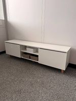 Modernes TV-Lowboard / Sideboard Weiss mit LED-Beleuchtung