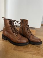Oxomox Schnürstiefel aus Leder Damen Gr. 39