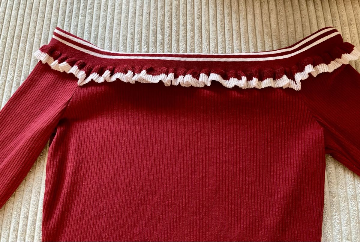 Maglioni & Felpe: Sweatshirt Oberteil Pullover Crop Rot Weiss Boho NEU Gr S – Nuovo (secondo la descrizione) da Langnau am Albis venduto da cynthia.jolene 2