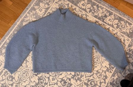 WeekDay Strickpullover, hellblau, XS