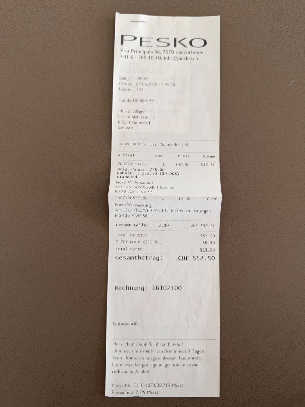 Moncler Giacche: Moncler Daunenjacke – Nuovo (secondo la descrizione) da Männedorf venduto da Stanleygreen 7