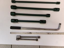 DIV. SPEZIALSCHLÜSSEL, Länge max. ca. 50 cm,14,17,19,24,27mm
