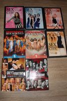 8x Lot DVD sex and the city, desperate housewifes, grey s