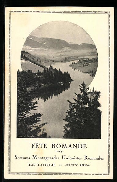 Cartoline postali: Le Locle, Fête Romande des Sections Mon – Usato da Berlin venduto da bartko-reher