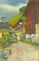 Künstlerkarte  F. PORTIER .   Huémoz