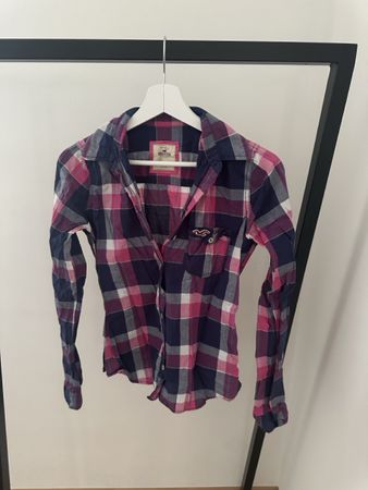 Hollister Damenhemd kariert – Gr. S – 100 % Baumwolle