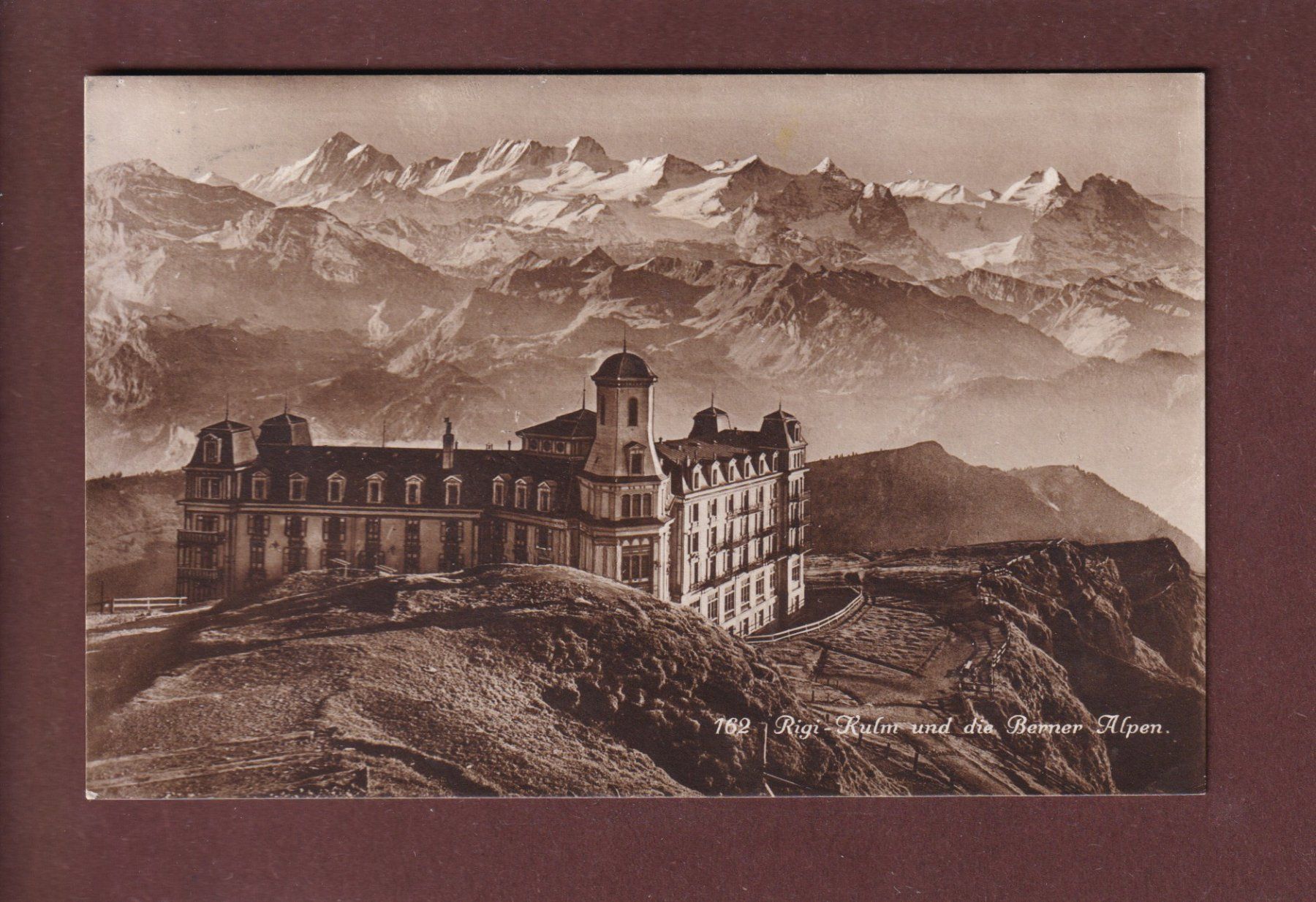 Cartoline postali: RIGI-KULM - Berner Alpen - 1922 – Usato da Pully venduto da nicecards