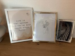 3 Bilderrahmen in verschiedenen Grössen