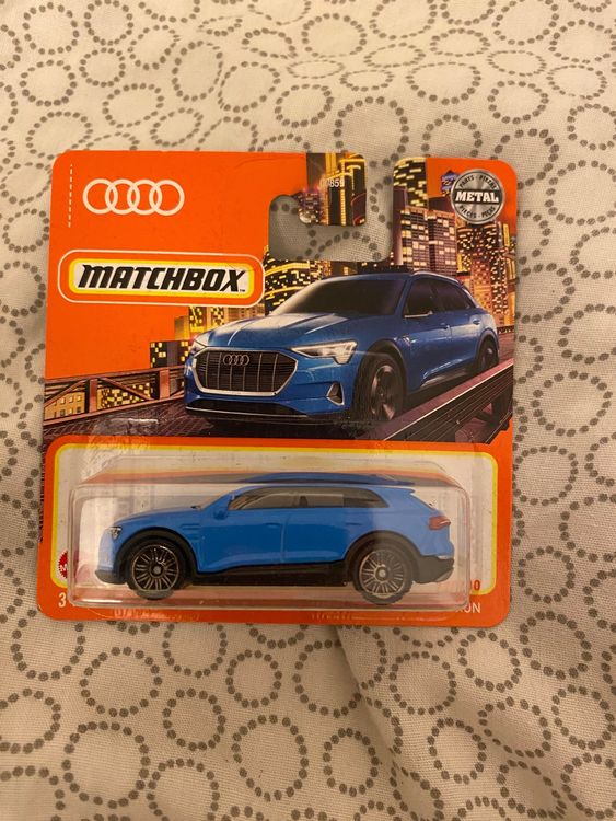 Matchbox Audi E-Tron Bleu 2023 - Miniature 1:64 Neuve En Boîte - Modèle Diecast Malaysia