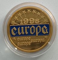 DEUTSCHLAND - EUROPA 1998 - MEDAILLE - VERGOLDET - PP