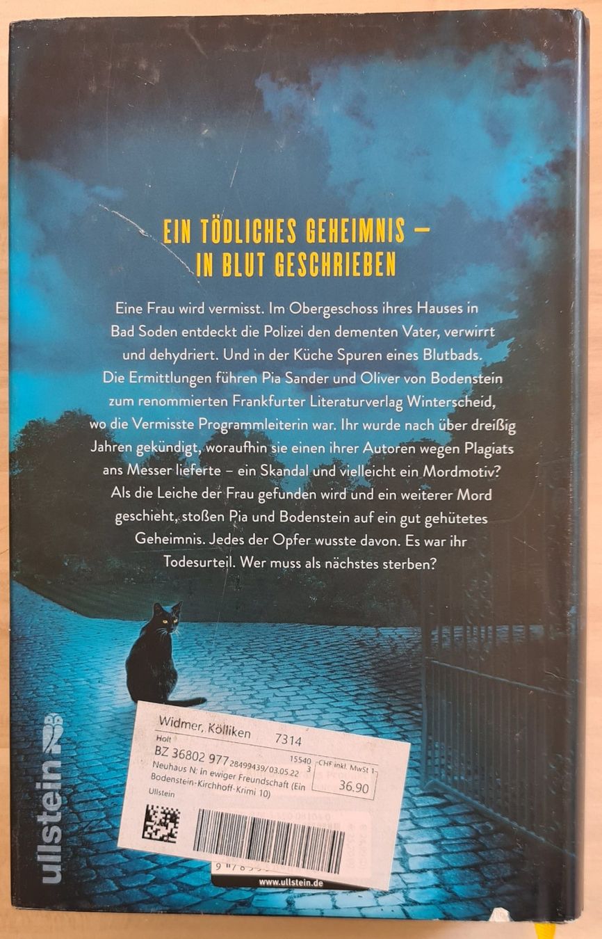 Bücher: Buch  Nele Neuhaus "In ewiger Freundschaft" – Gebraucht aus Islikon von EFH651 1