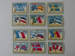 REKLAMEMARKEN SAMMELBILDCHEN INTERNATIONALE FLAGGEN-SERIE