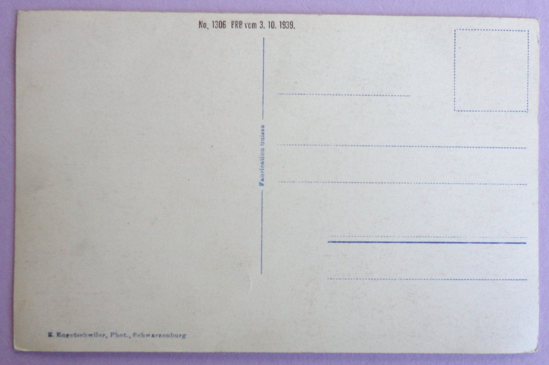 Cartoline postali: Ausblick v. Selibühl – Usato da Fétigny venduto da Billy2miny 1