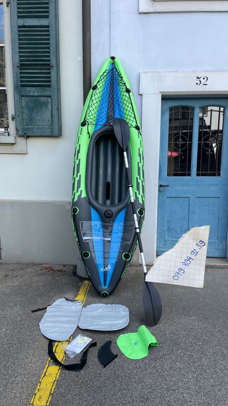 Barche: Intex Challenger K1 Aubblasbares Kajak – Usato da Obergerlafingen venduto da bas_b7v6 1