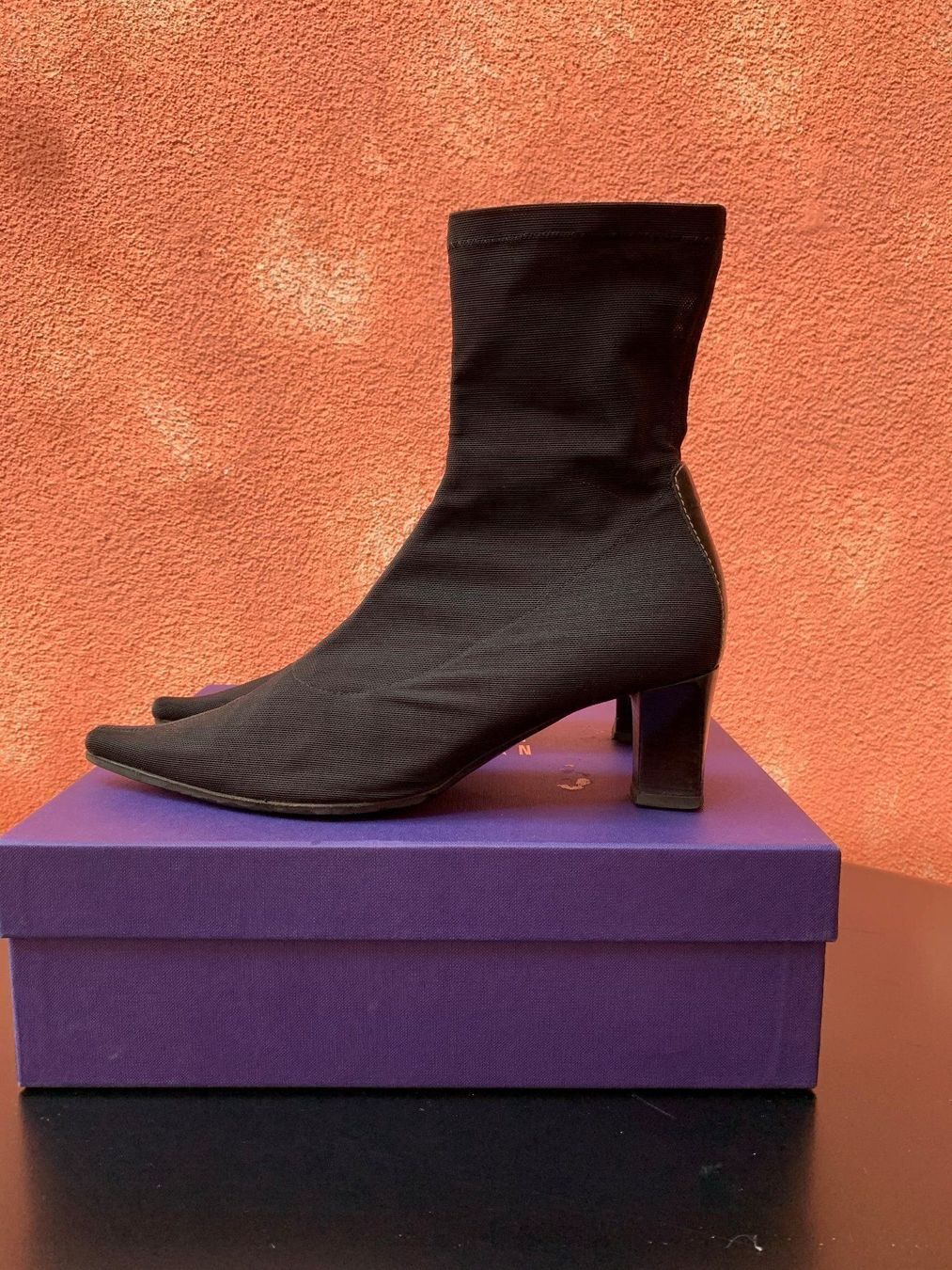 Scarpe da donna: GIORGIO M: Coole schwarze Textil-Stiefelette, 36,5 – Usato da Luzern venduto da paulablue 1