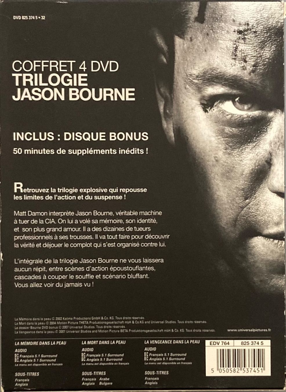 Tutti i DVDs: JASON BOURNE (COFFRET TRILOGIE) – Usato da Poliez-Pittet venduto da Newtown-Records 1