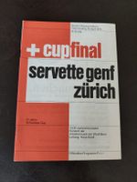 Cup Final Servette FC vs FC Zürich 1976 programme du match