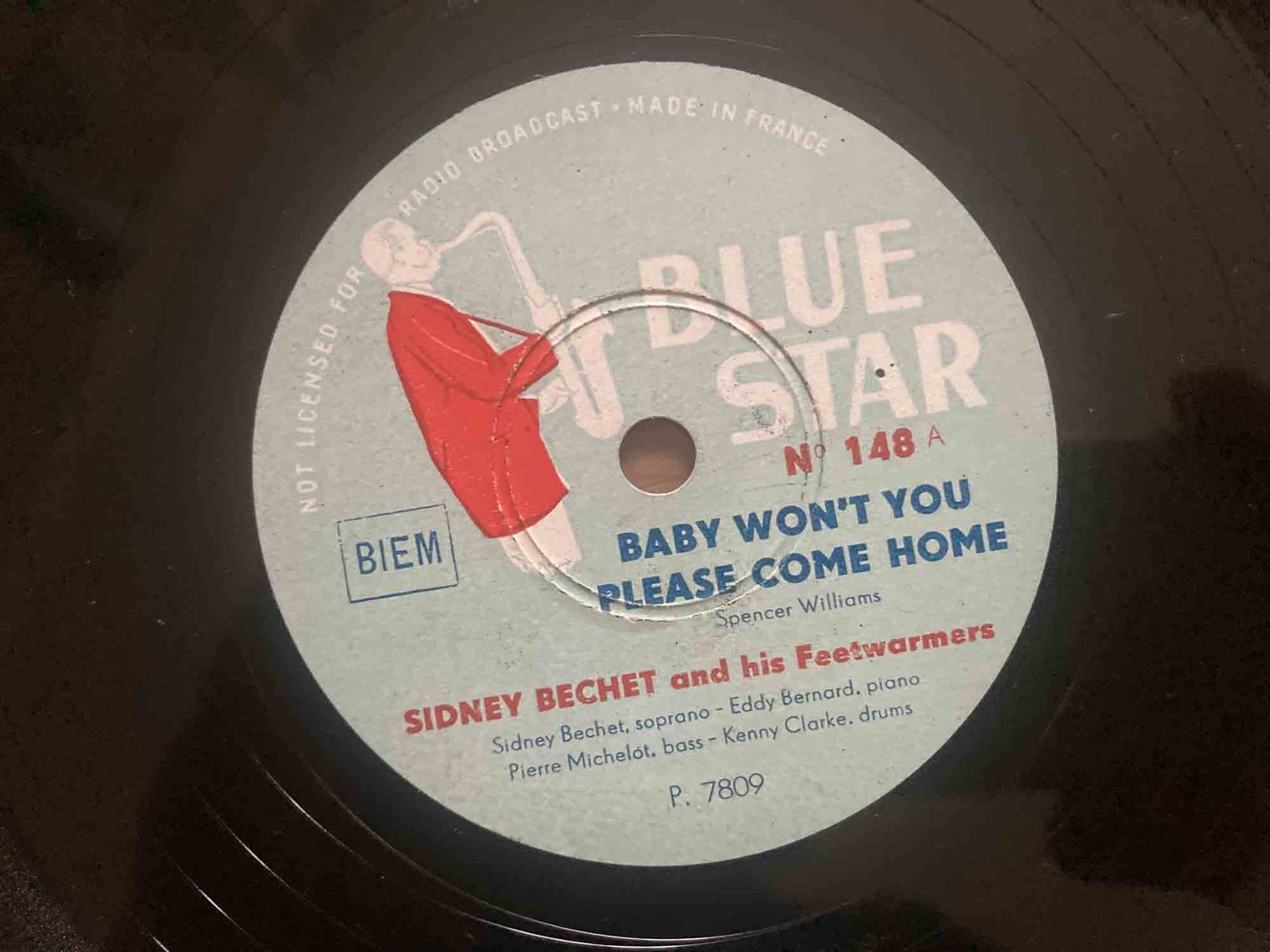 Schallplatten: Sidney Bechet Schellack Blue Star – Gebraucht aus Luzern von Needful_Things 1