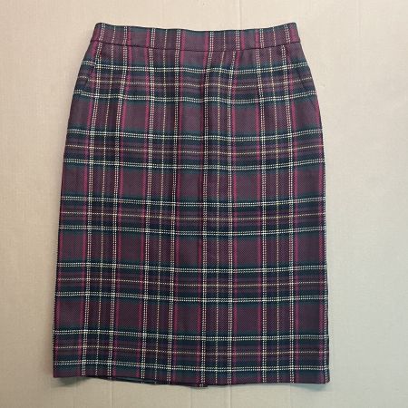 ARA Roter Tartan-Bleistiftrock aus 100 % Wollmischung Defekt