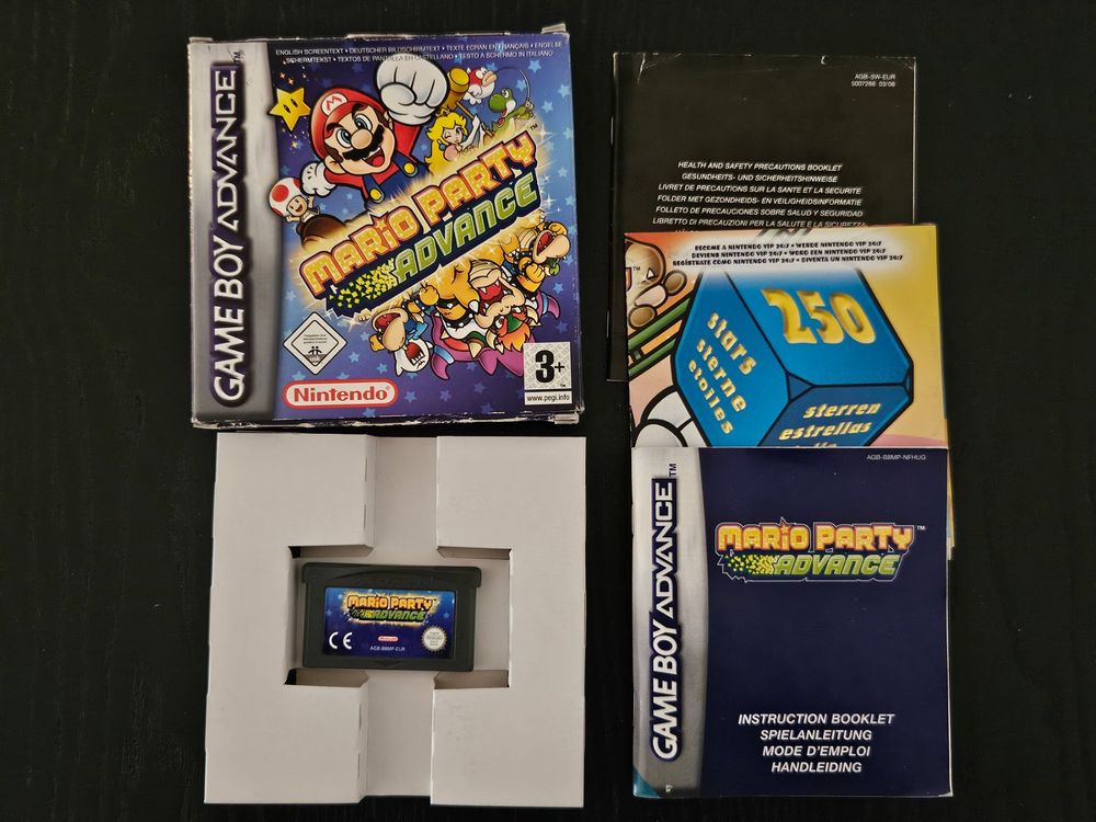 Mario Party Advance Sur GBA - 1ère édition, Cartouche Seule, Multi-langues (FR/EN/ES/IT/DE)