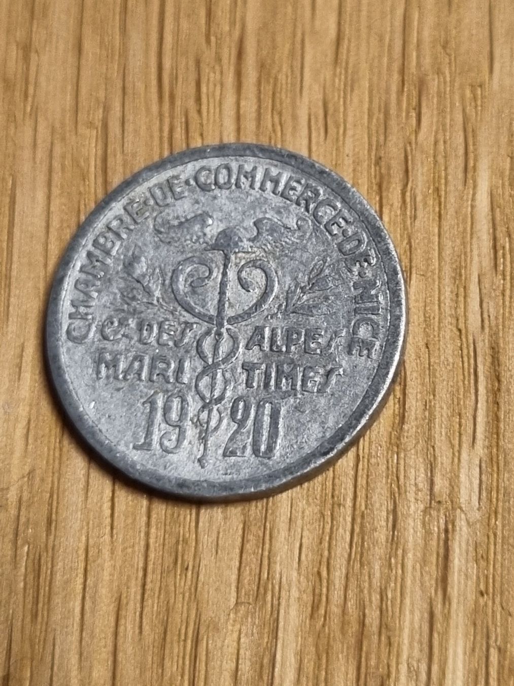 Tutti le monete: Frankreich - Chambre de Comm. de Nice - 5 Centimes 1920 – Usato da Mels venduto da Goldenfalcon