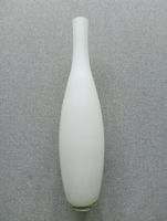 Elegante Glasvase, Milchglas Optik, Weiß, 40 cm