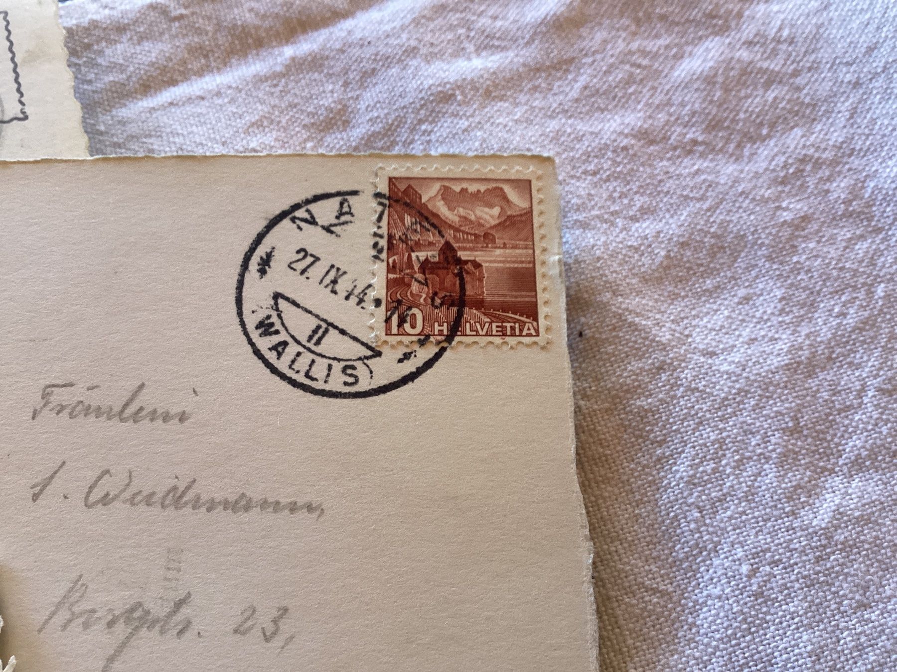 Cartoline postali: Naters oblitéré 1944 – Usato da Luc (Ayent) venduto da Rebouille 2