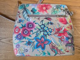 Blumige Damen Handtasche Umhänge Tasche
