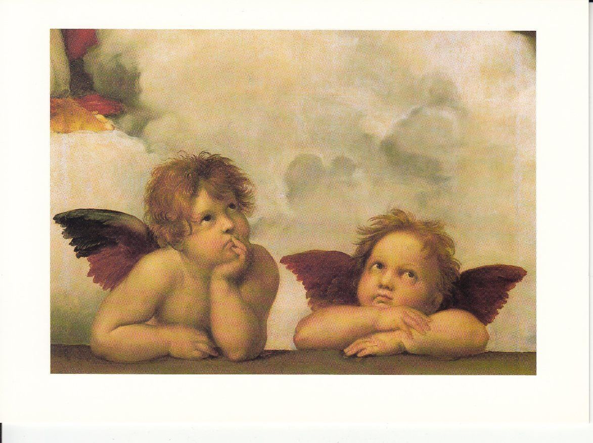 Cartoline postali: DK Raffael Sixtinische Madonna, Engel – Nuovo (secondo la descrizione) da Bürglen TG venduto da StampGraf