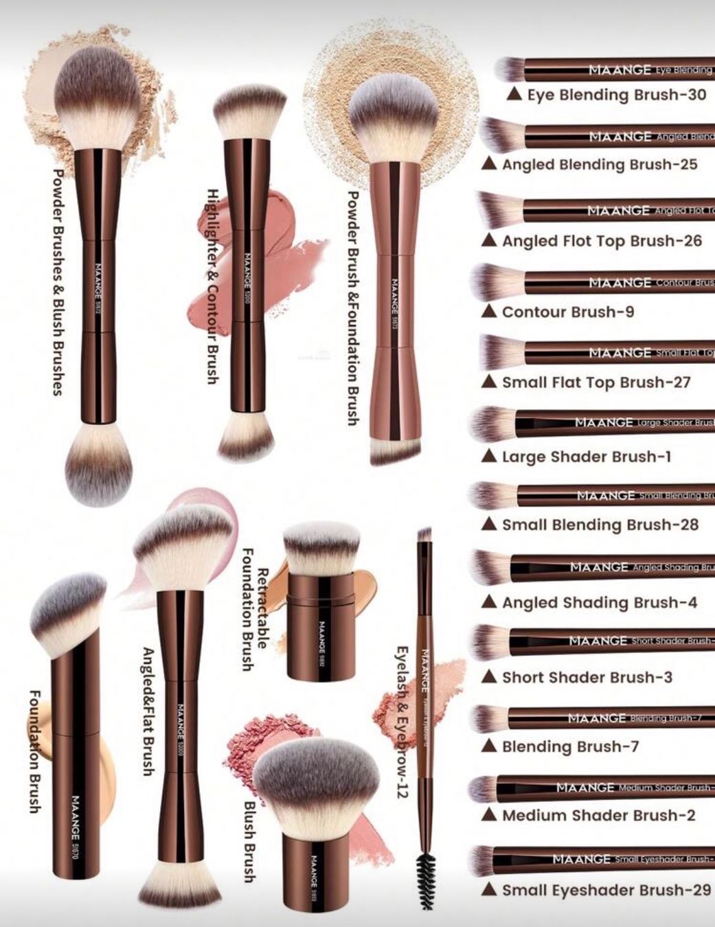 Make-up: Pinselset, 20-teilig – Nuovo e nell'imballaggio originale da Emmenbrücke venduto da ShopDirect 4