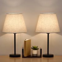 Nachttischlampen 2er-Set E27 Fassung LED Tischleuchten