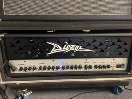 Diezel Herbert + Lautsprecher im Flightcase mit Bodentreter