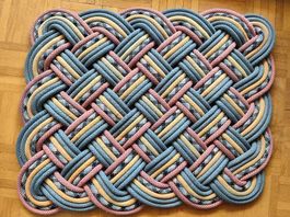 Seilteppich Fussmatte Fußabstreifer kletterseilupcycling